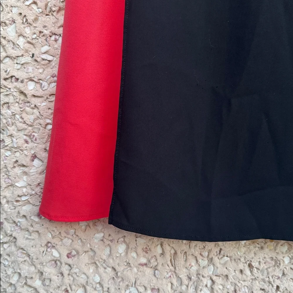 Prada Colorblock Dress in Black and Coral - Picture 3 of 9